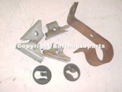 A 1948 Dodge window clips with miscellaneous parts